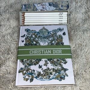 Christian Dior Notebook and Pencil Set - NEW